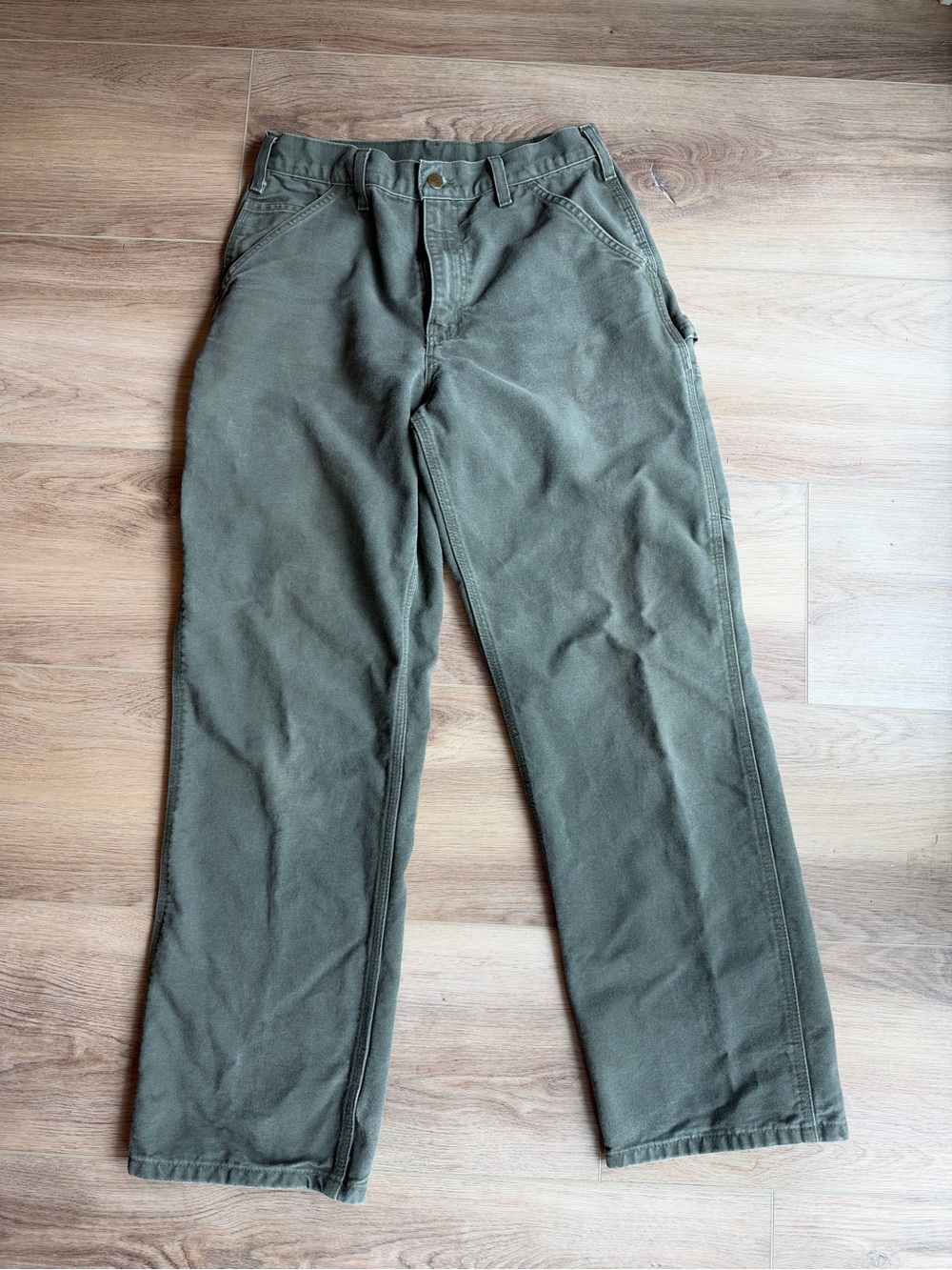Carhartt Men's Moss Green Work Dungaree Pants